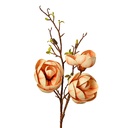 Branche de décoration avec fleurs Jaune Marron 20x20x106 cm
