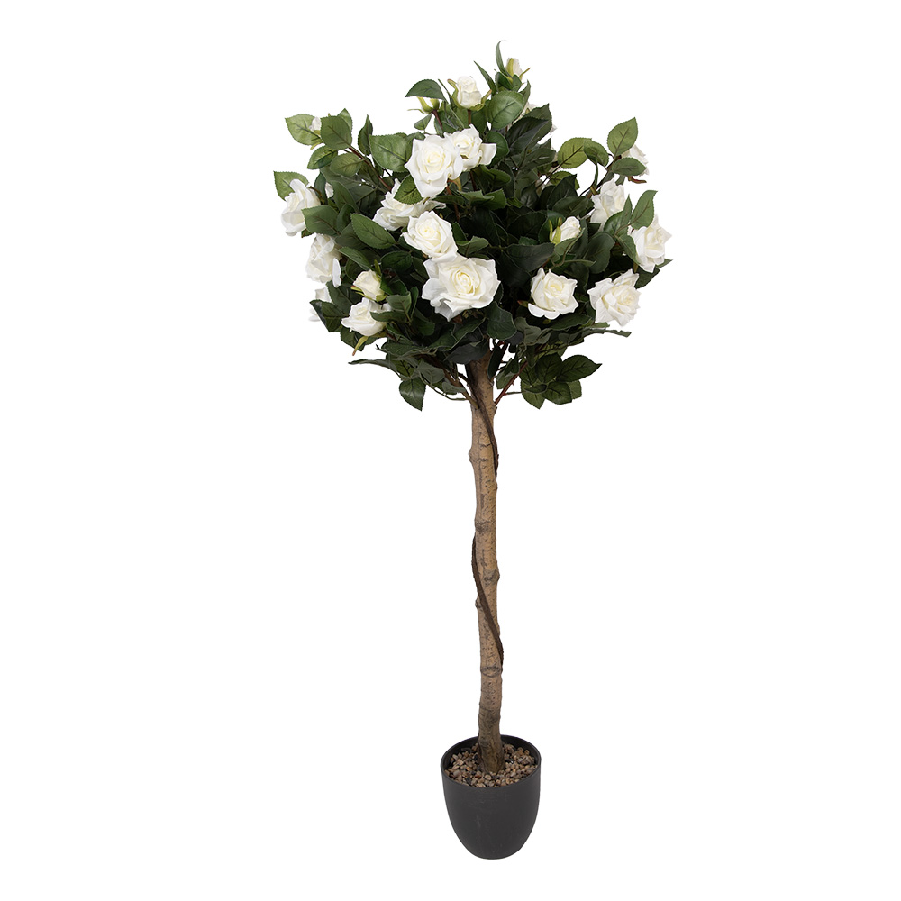 [5PL0205W] Decoratie rozenboom 32x32x120 cm