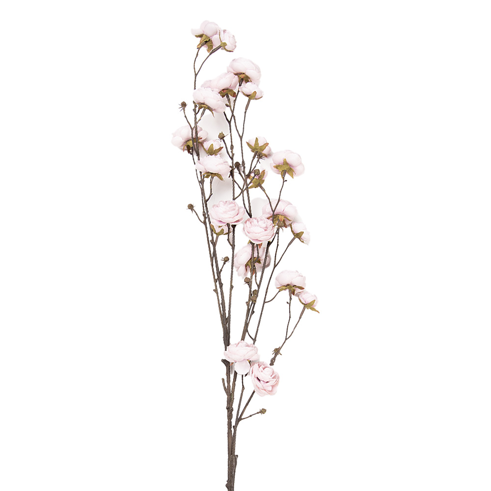 [5PL0239LPA] Decoratie tak met bloemen 115 cm