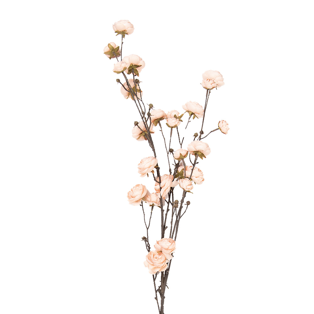 [5PL0239P] Decoratie tak met bloemen 115 cm