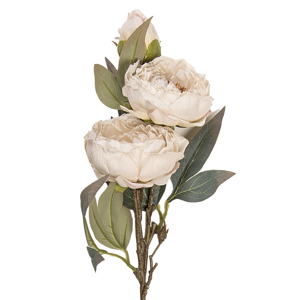 [5PL0242W] Decoratie tak met bloemen 16x16x72 cm