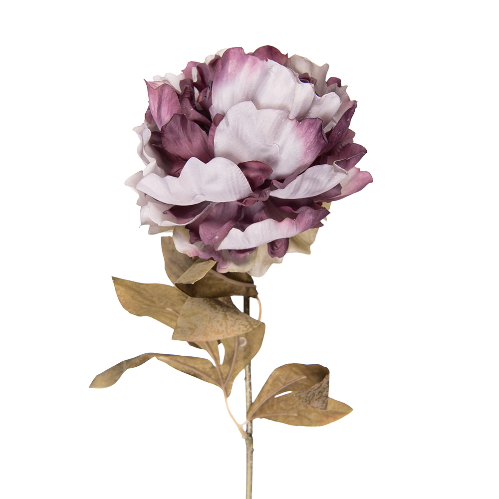 [5PL0247PA] Kunstbloem pioenroos 14x14x70 cm