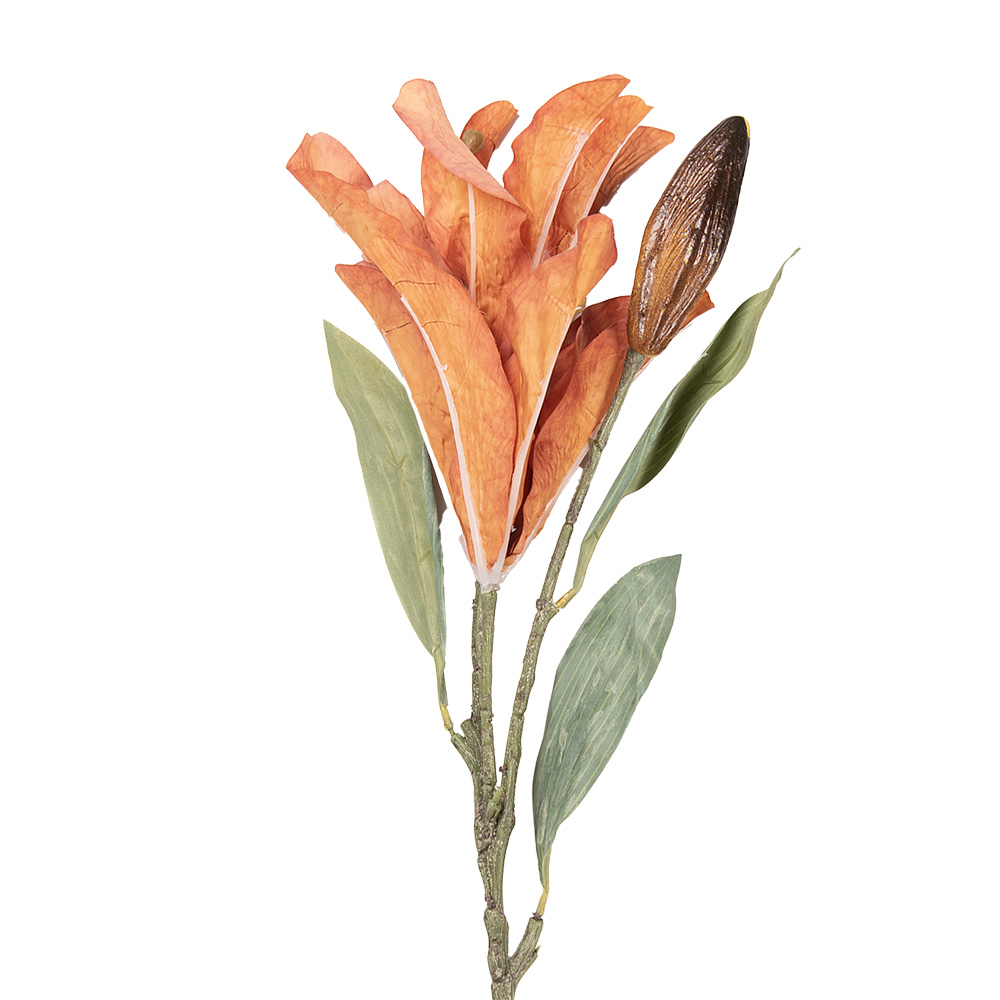 [5PL0252O] Decoratie tak met bloemen 12x16x88 cm