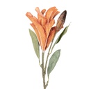 Rami Artificiali Decorativi con fiori Arancio Verde 12x16x88 cm