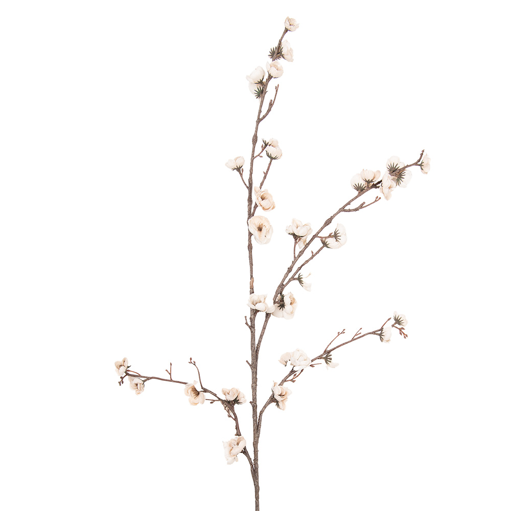 Decoratie tak met bloemen 8x15x120 cm