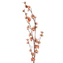 Deko Ast mit Blumen Orange Braun 8x15x120 cm