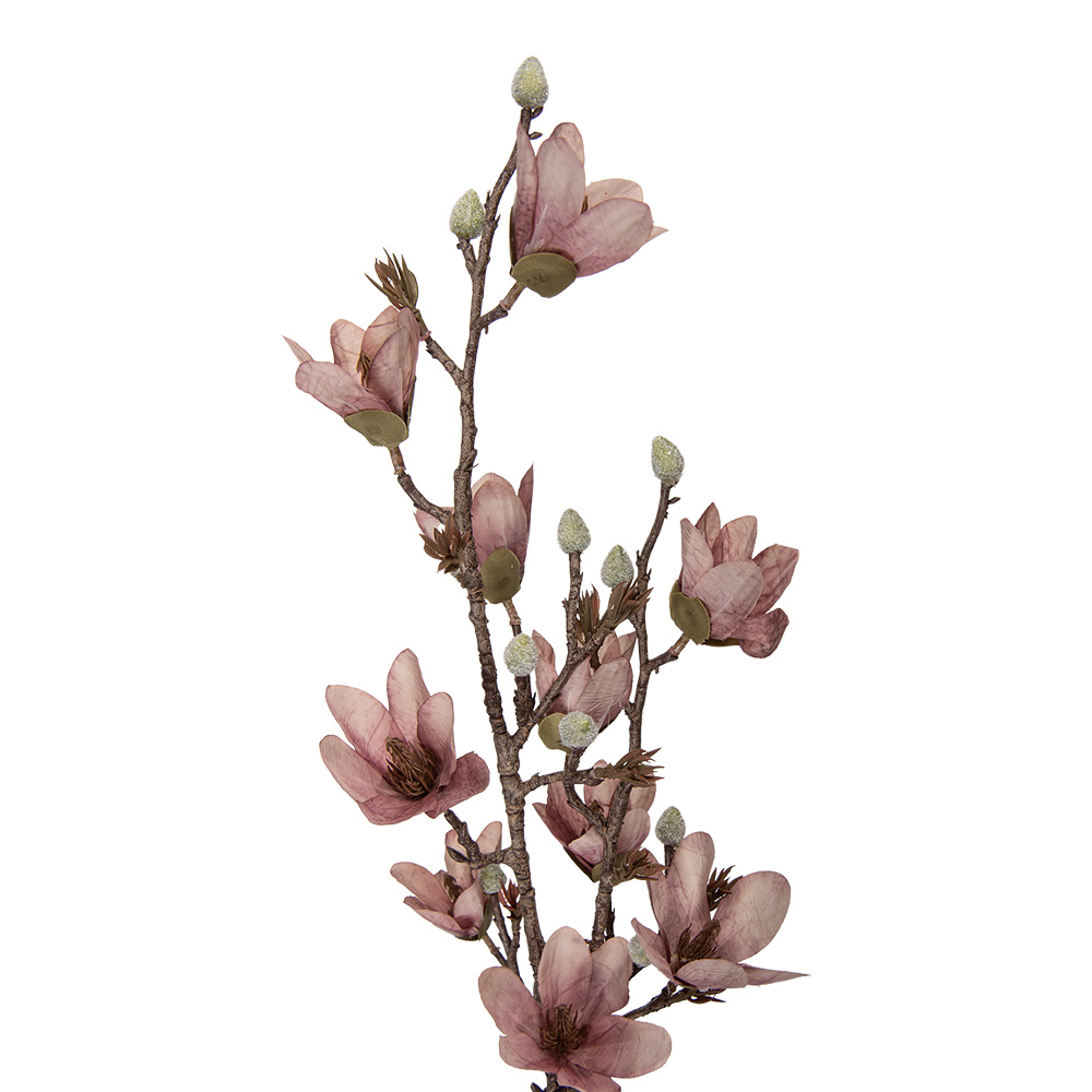 Decoratie tak met bloemen 12x15x92 cm