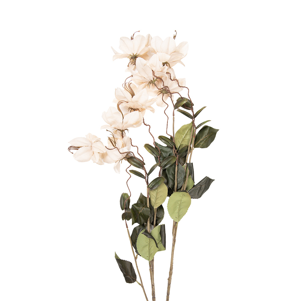 [5PL0258W] Decoratie tak met bloemen 14x14x120 cm