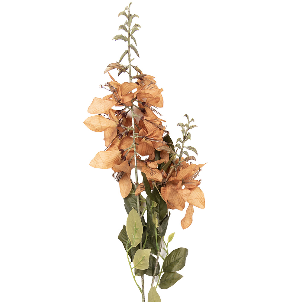 [5PL0261BR] Decoratie tak met bloemen 10x13x100 cm