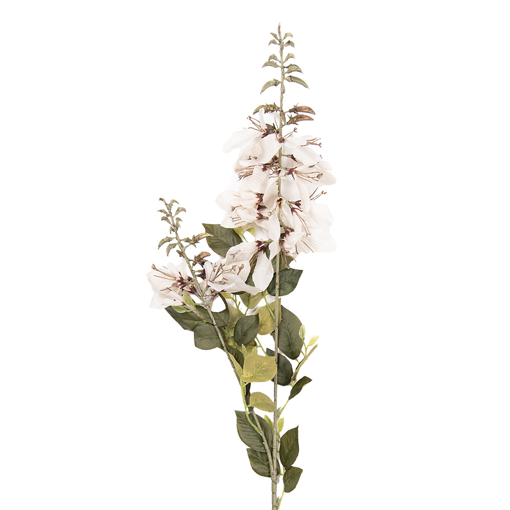 [5PL0261W] Decoratie tak met bloemen 10x13x100 cm