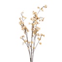 Branche de décoration avec fleurs Beige Brun 15x15x135 cm