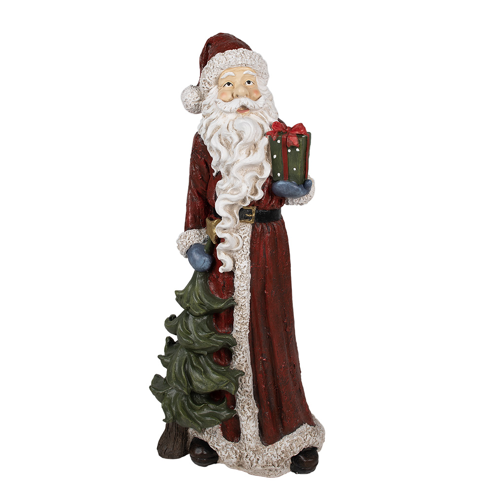 [5PR0121] Dekoration Weihnachtsmann Rot, Weiß 45x33x104 cm