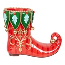 Pot de fleurs d'intérieur Botte Rouge Vert 55x28x44 cm
