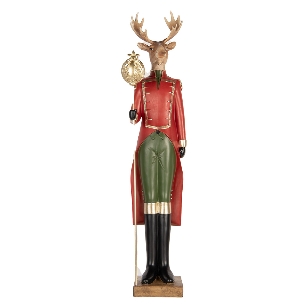[5PR0190] Decoratie rendier 17x18x81 cm