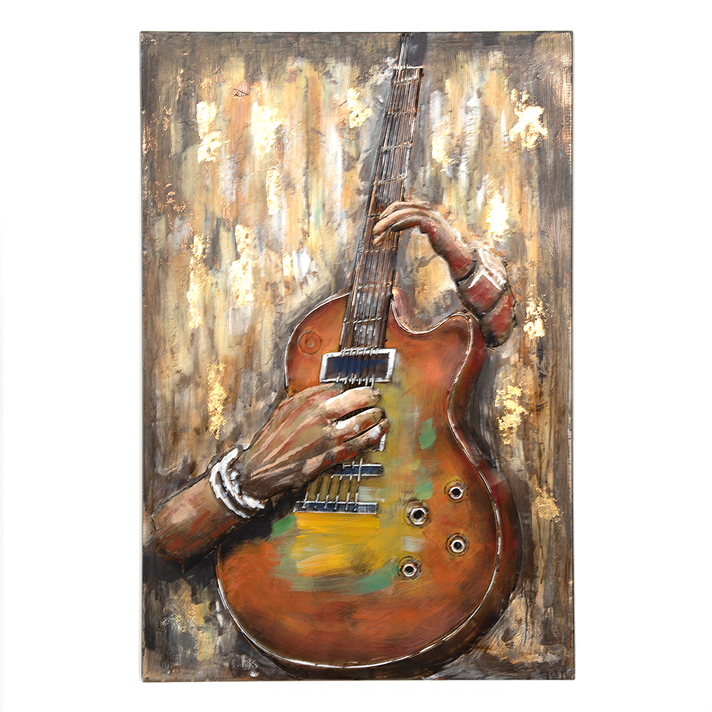 [5WA0186] Décoration murale Orange 80x4x120 cm