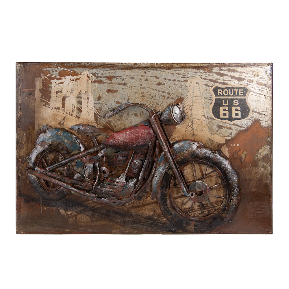 [5WA0189] Wanddekoration motor 60x4x40 cm