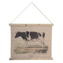 Wandteppich Beige Schwarz 64x2x53 cm
