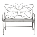 Bank / Garden Bench vlinder 108x55x99 cm