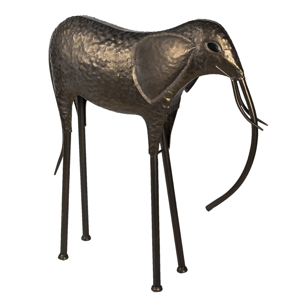 [5Y0879] Decoration Statue Elephant Copper 79x26x86 cm