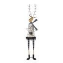 Decoratie rendier 23x13x95 cm