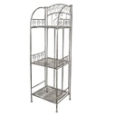 Storage Rack Grey 34x29x112 cm