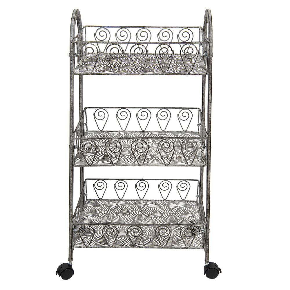 [5Y0982] Rek met manden 37x26x80 cm