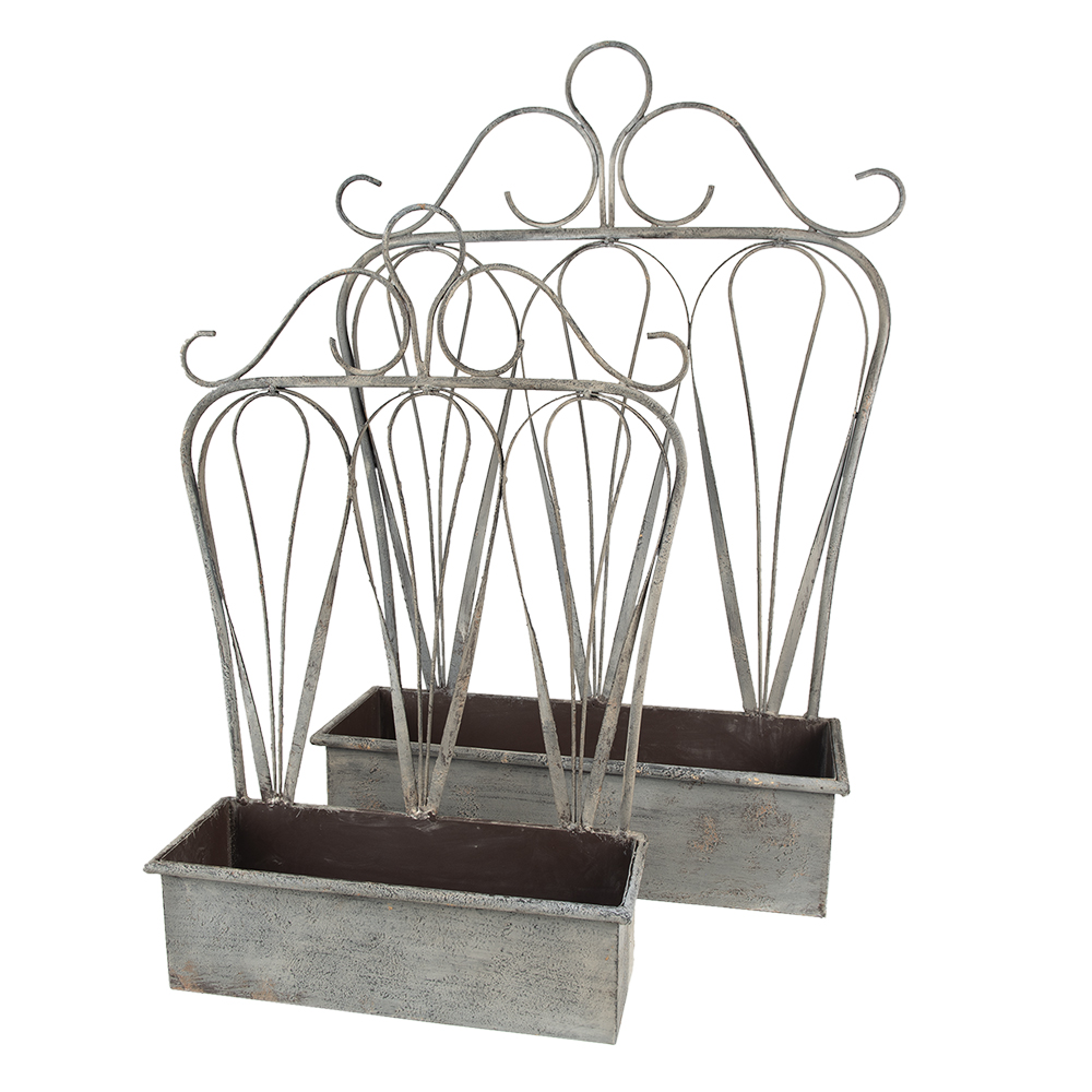 Planthouder (2) 49x15x70 / 38x12x55 cm