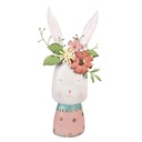 Vaso da fiori Bianco Rosa 29x19x62 cm