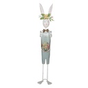 Image de décoration Lapin Blanc Vert 17x12x88 cm