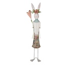 Image de décoration Lapin Blanc Rose 22x12x88 cm