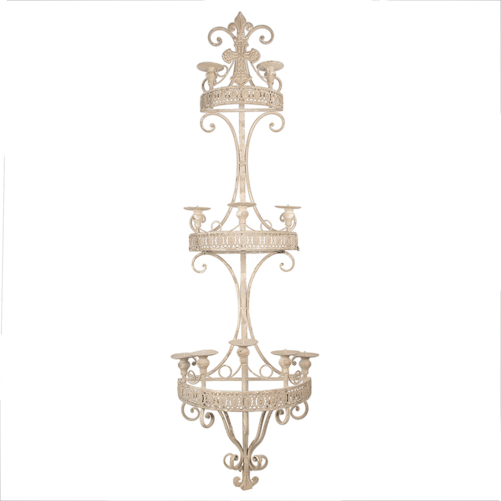 [5Y1225] Wanddecoratie kandelaar 44x19x143 cm