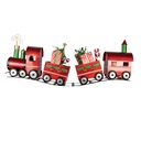 Decoratie trein 133x24x52 cm