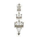 Wall Candle Holder Green Grey 44x21x144 cm