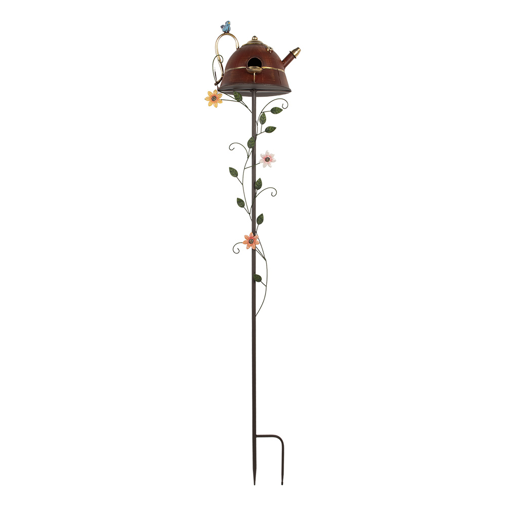 Tuinprikker vogelhuis 27x24x147 cm