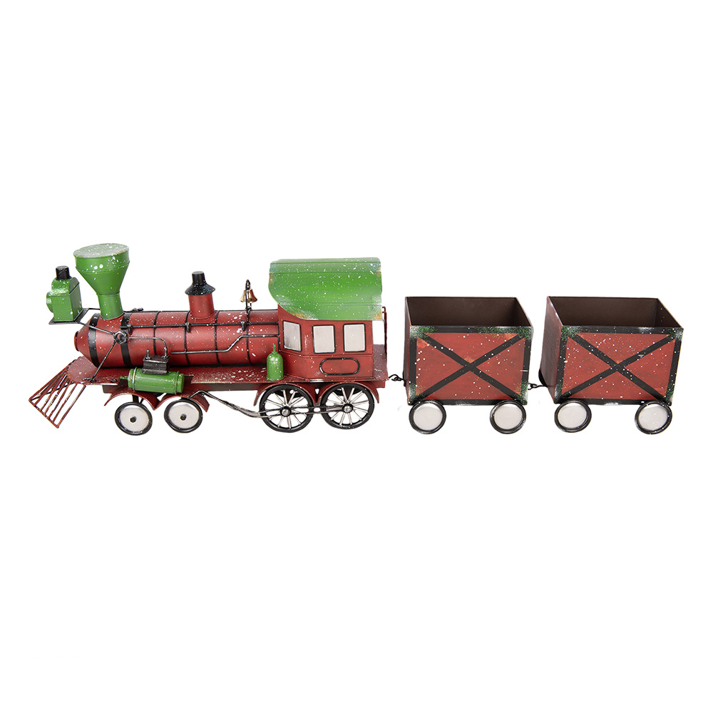 Decoratie trein 168x30x47 cm