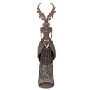 Decoration Reindeer Brown Grey 20x11x81 cm