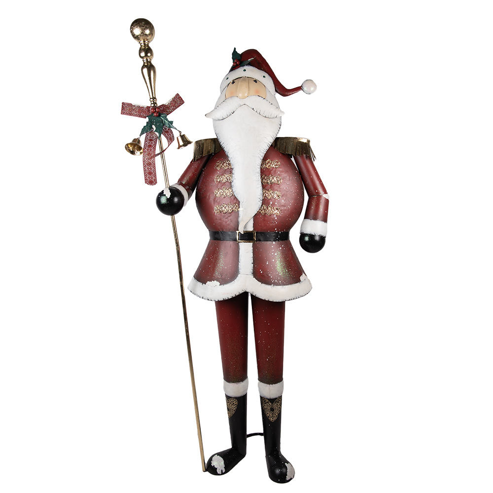 [5Y1332] Christmas Decoration Santa Claus Red White 82x36x205 cm