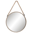 Wall Mirror Grey Ø 47x3 cm