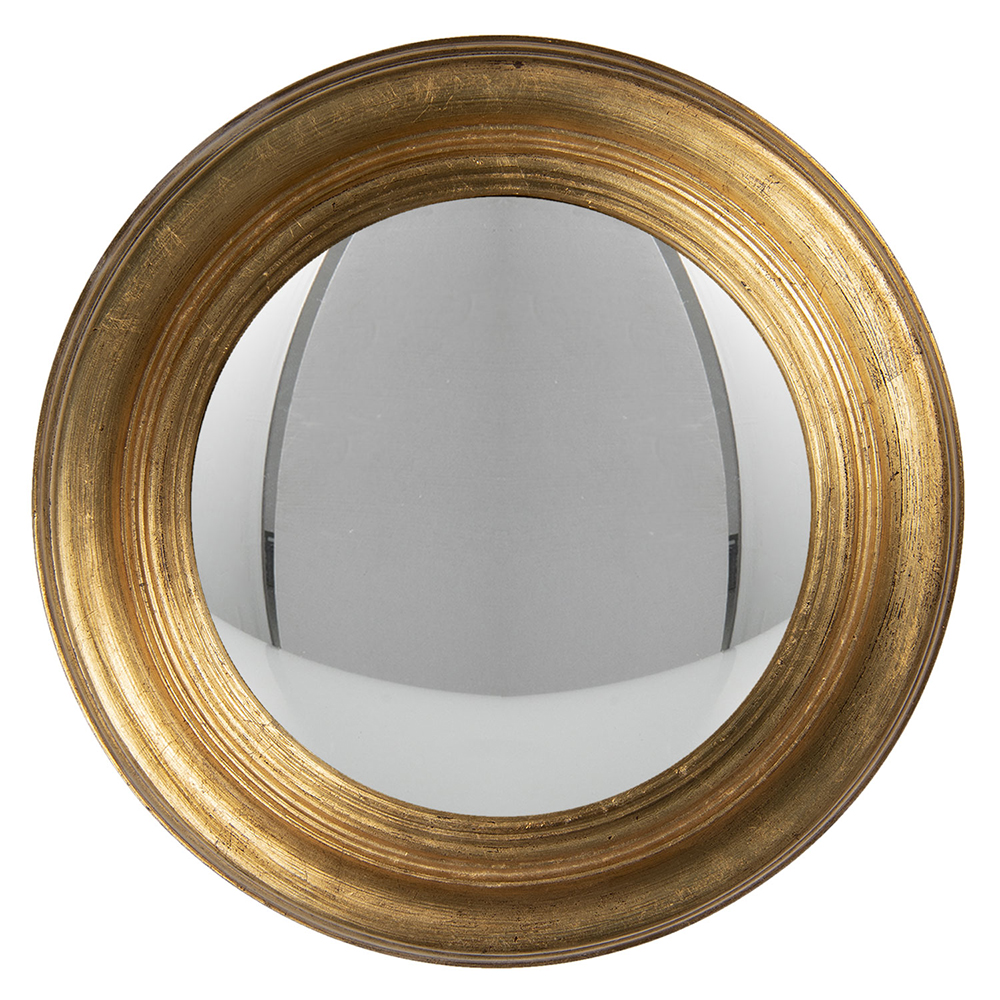 [62S206] Miroir mural Or Ø 34x4 cm