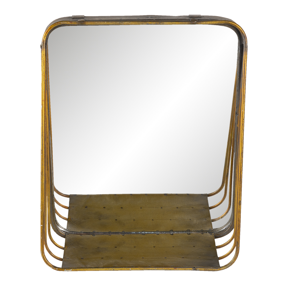 [62S220] Specchio da Parete Rame 26x11x32 cm