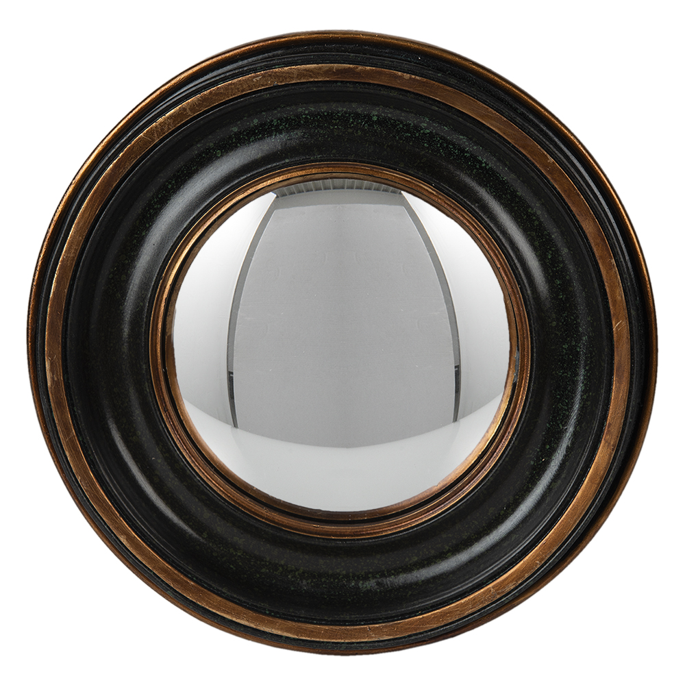 [62S246] Miroir mural Marron, Gris Ø 23x3 cm