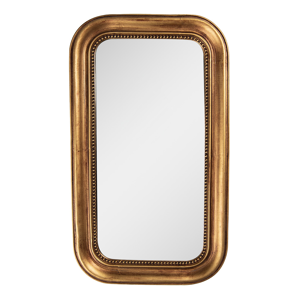 [62S312] Miroir mural Couleur or 21x2x36 cm
