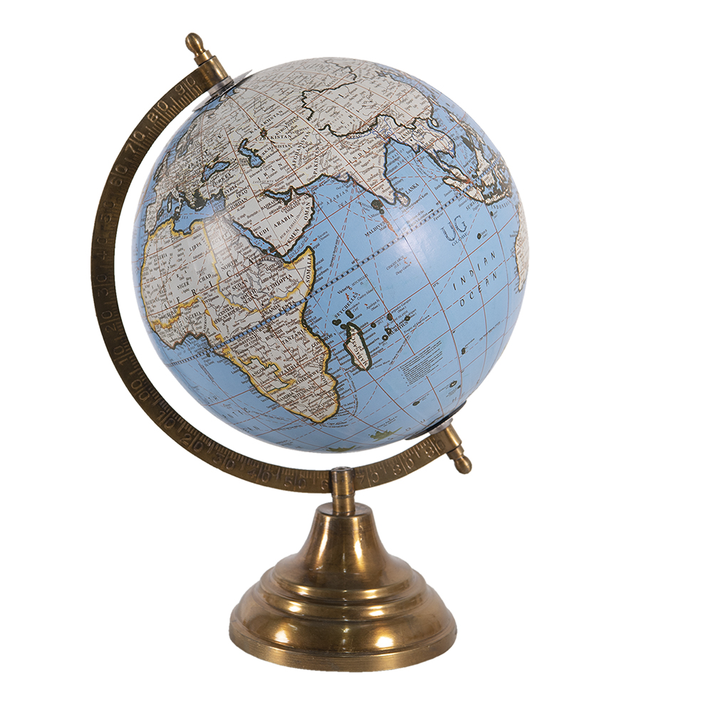 Wereldbol/globe 22x22x33 cm