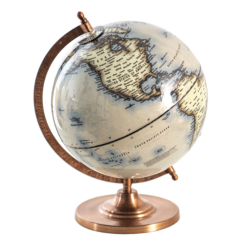 [64910] Wereldbol/globe 22x22x30 cm