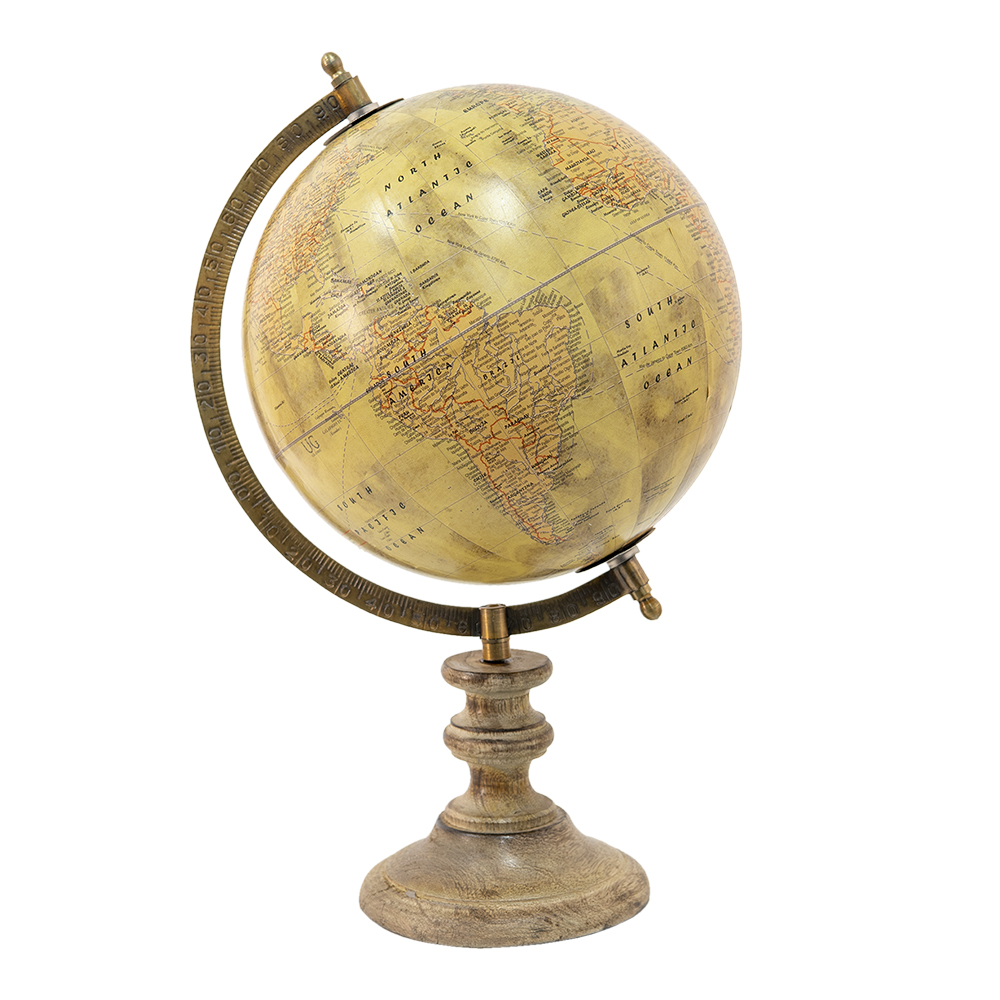 [64931] Wereldbol/globe 22x22x35 cm