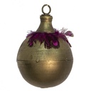 Christmas Bauble Gold Ø 10x14 cm