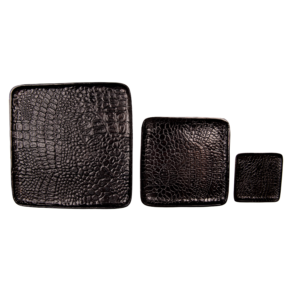 [65085] Dienblad (set van 3) 36x36x2 / 26x26x2 / 15x15x2 cm