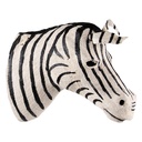 Wanddecoratie zebra 21x46x37 cm