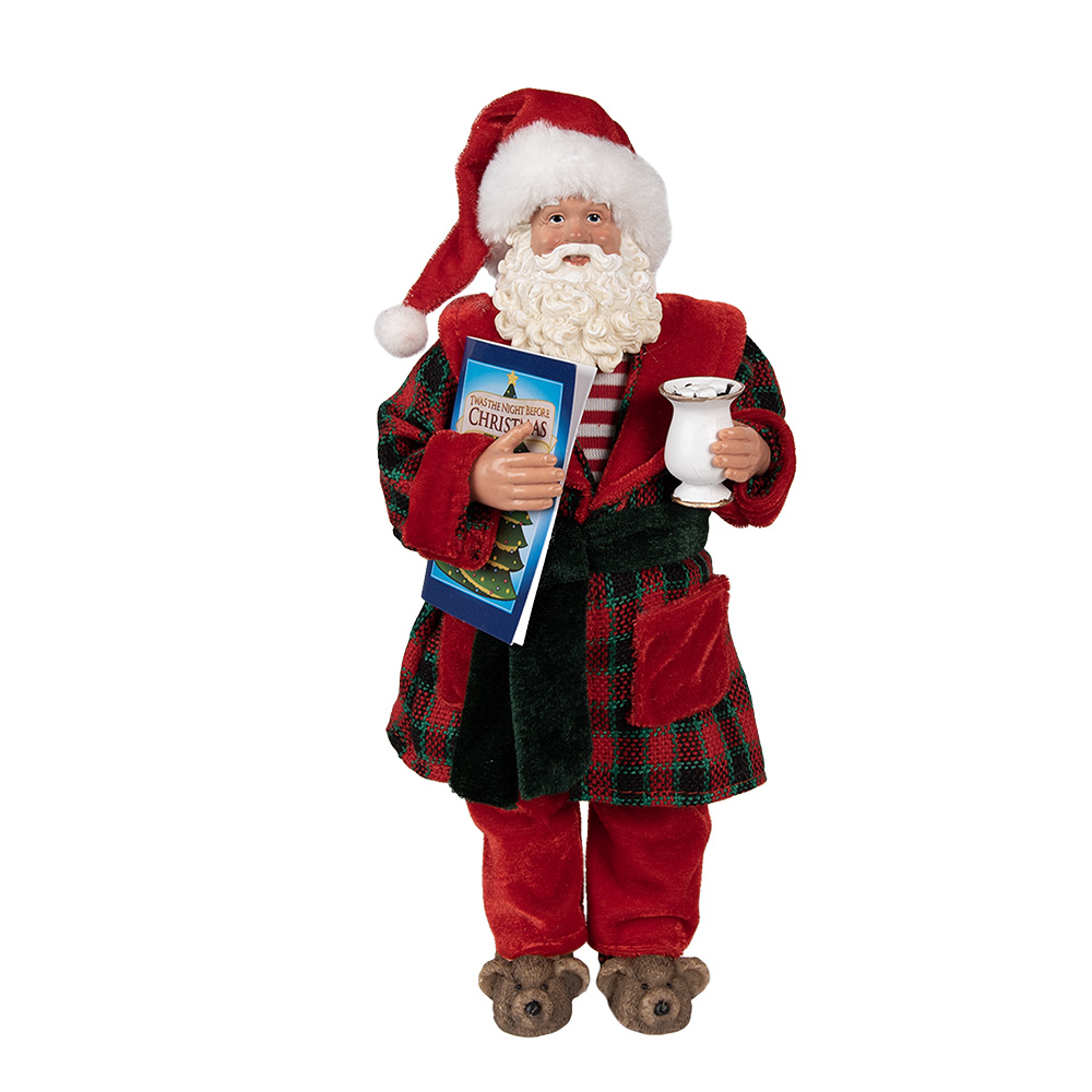 [65222] Decoratie kerstman 16x8x28 cm