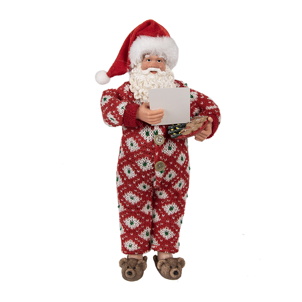 [65230] Decorazioni Natalizie Babbo Natale Rosso 16x8x28 cm
